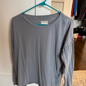 We The Free Charcoal Long Sleeve Tee